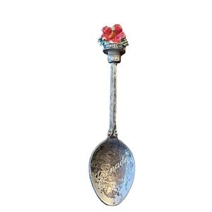 Vintage Grenada 3D Hibiscus Souvenir Spoon Collectible Travel
